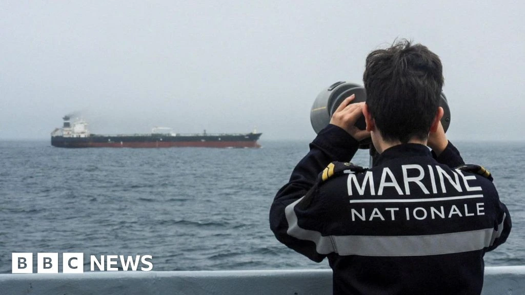 France seized sanctioned Russian oil tanker with UK help, Macron says