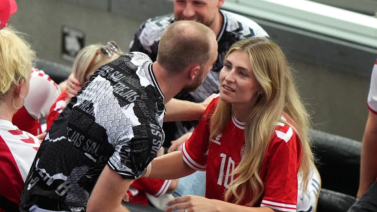 Fußball: Das Eriksen-Drama: Frau Sabrina erlebte auch zweiten Kollaps im Stadion