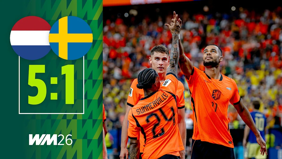 Die Highlights im Video: Oranje-Party gegen Schweden
