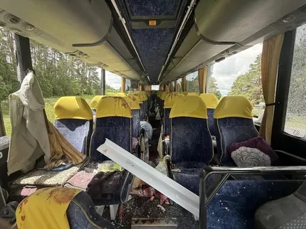 Украина отрицает удар по автобусу с детьми
