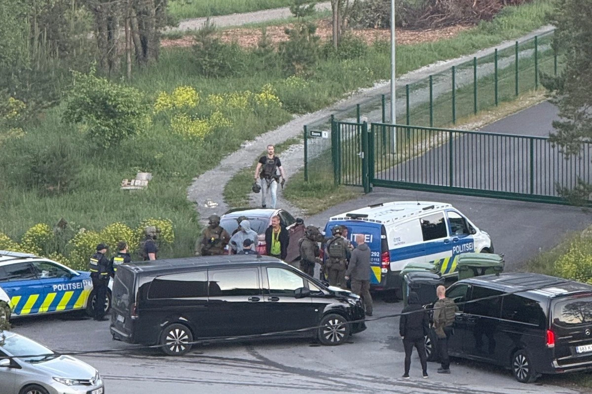 ФОТО | В Клоога буянил пьяный мужчина со стартовым пистолетом. Полиция отреагировала большими силами