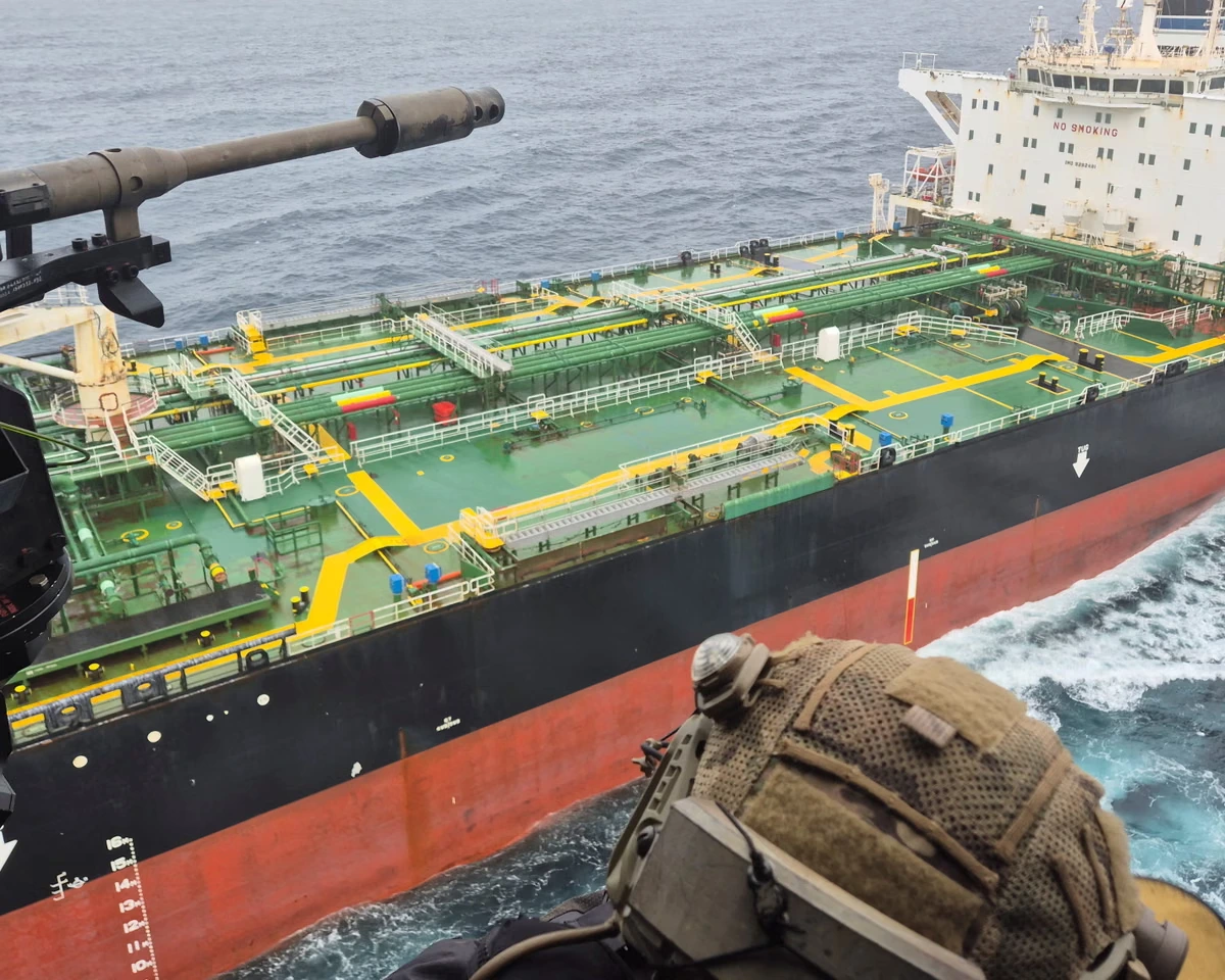 Macron says French navy has boarded Russia-linked oil tanker in Atlantic