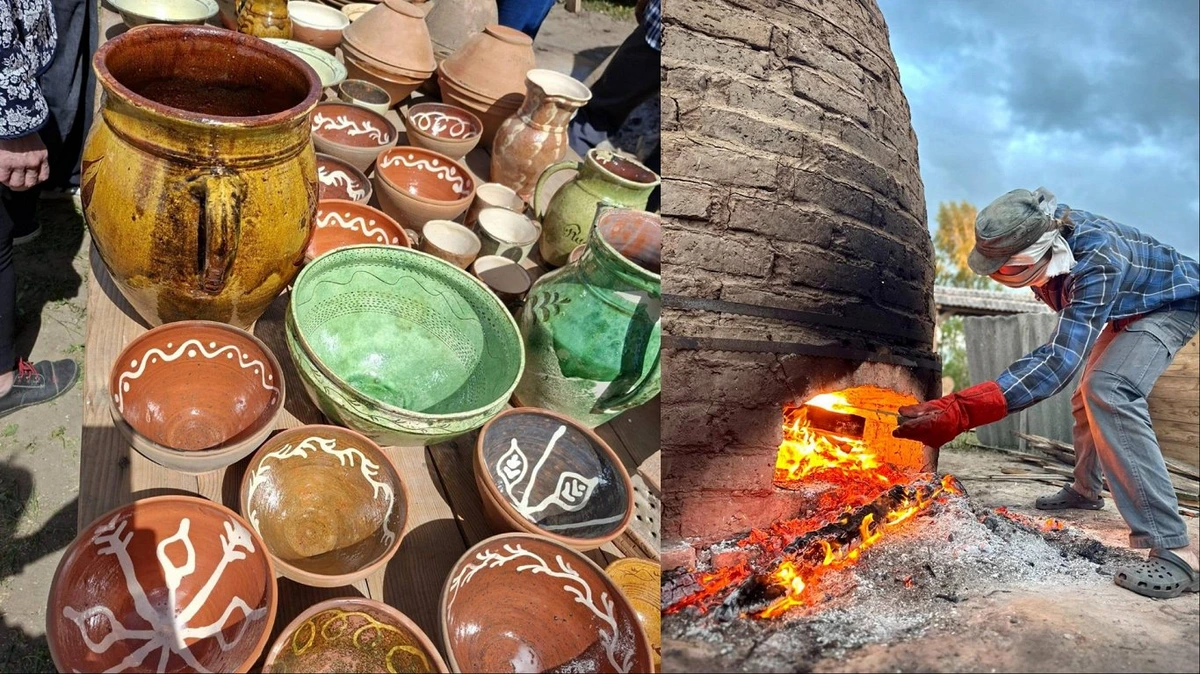 В Руцаве возрождают забытую на 70 лет традицию — обжиг керамики в самодельной дровяной печи