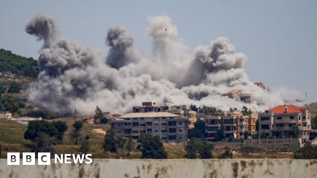 Israeli strikes kill nine in Lebanon as Hezbollah fires rockets over border