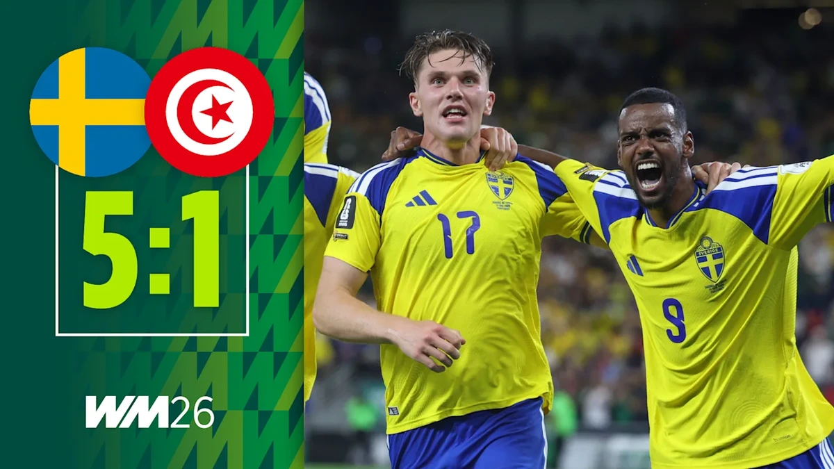 Knaller-Sieg gegen Tunesien: Die Schweden-Show im Video
