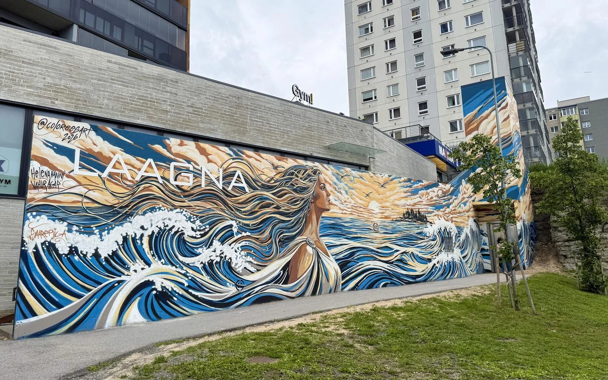 На мосту Саарепийга в Ласнамяэ появился мурал