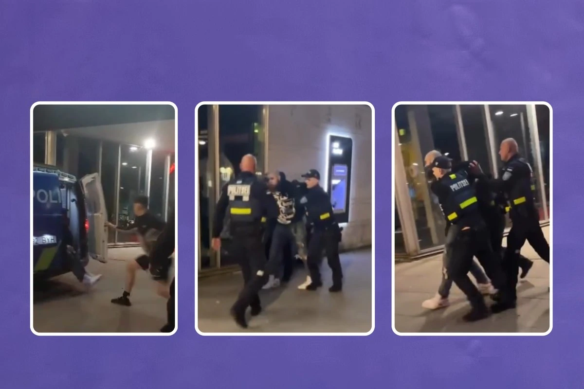 ВИДЕО | Агрессивный мужчина напал на полицейских и сбежал из автобуса