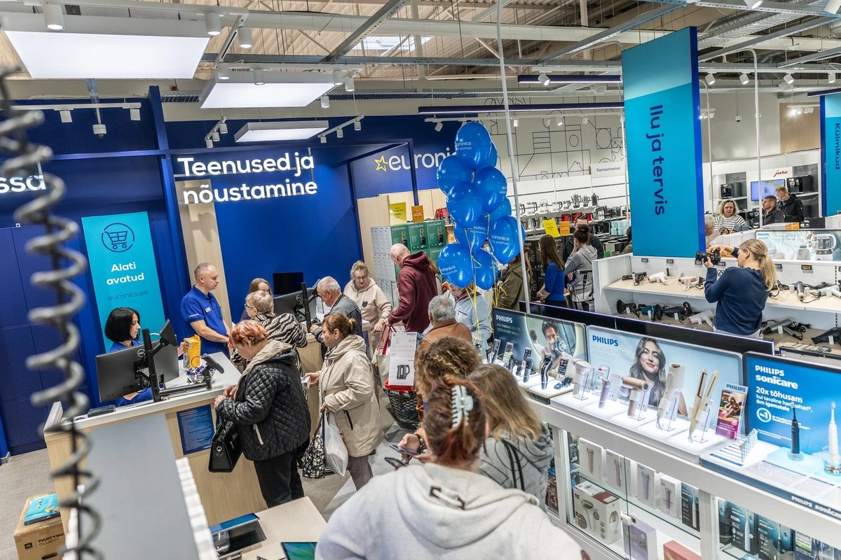 ФОТО | Ажиотаж в Ласнамяэ: обновленный Euronics открылся громкими скидками – покупатели буквально штурмуют магазин