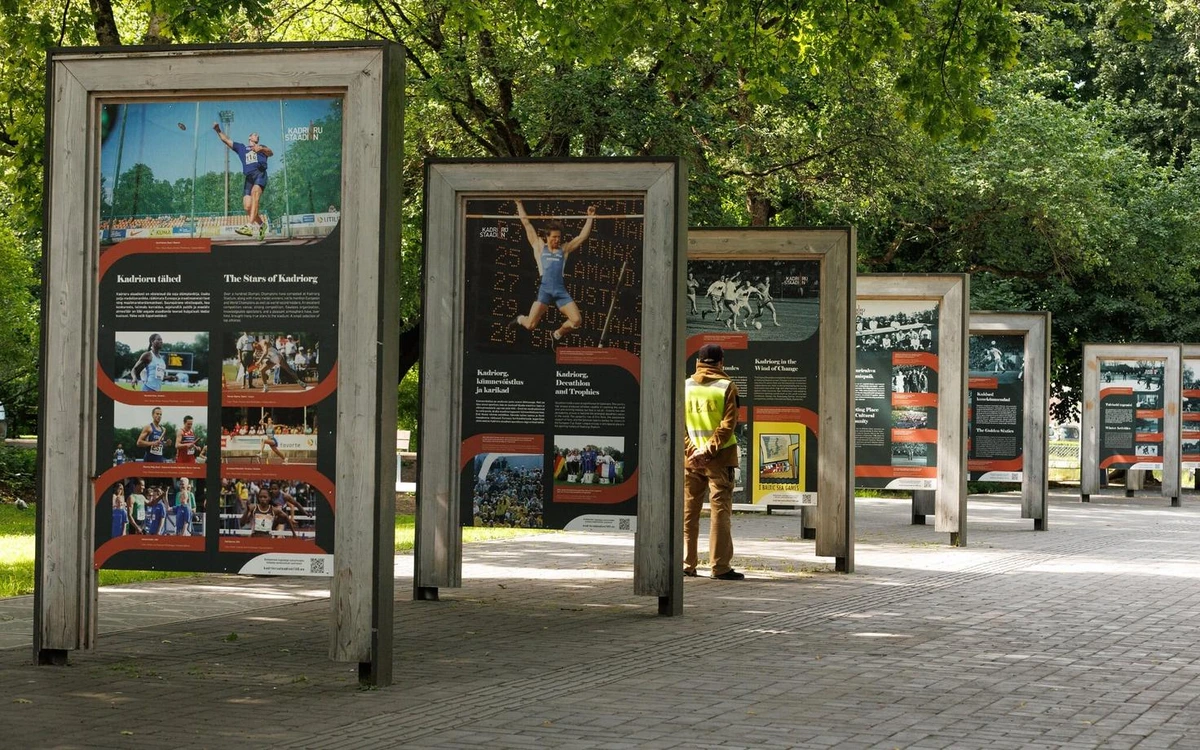 Столетие стадиона "Кадриорг": в парке Таммсааре открылась выставка редких фотографий
