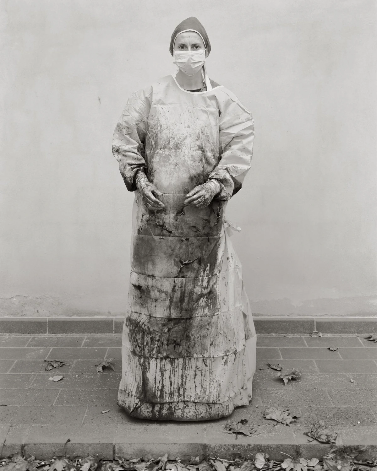 A blood-splattered surgeon after an emergency horse op: Andrea Modica’s best photograph