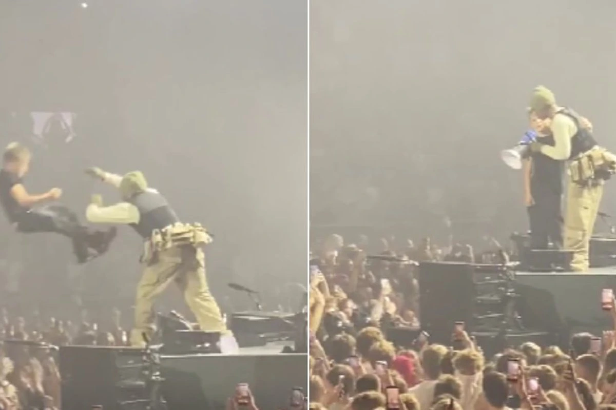 ВИДЕО | Выступавший в Риге A$AP Rocky неожиданно сбросил юного фаната со сцены