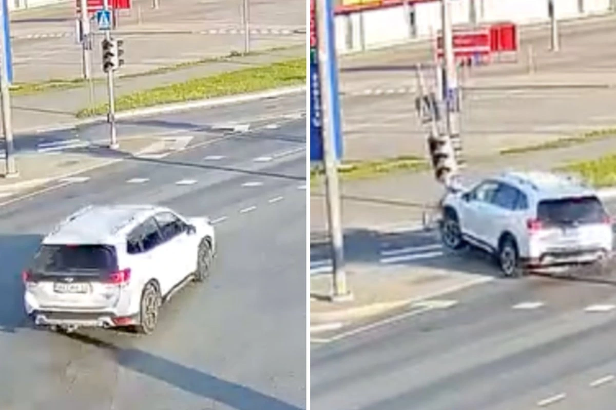 ВИДЕО | Водитель, врезавшийся в Таллинне в светофор и скрывшийся с места ДТП, попытался оспорить решение полиции в суде