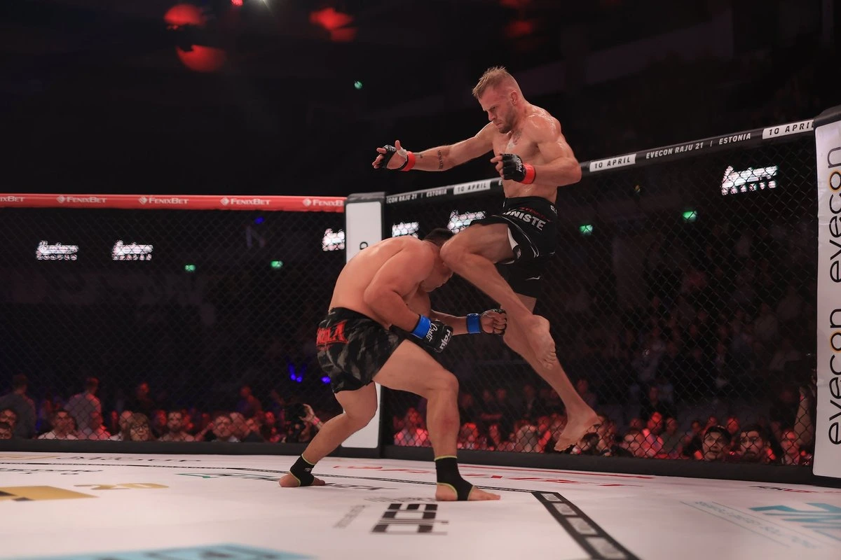 ФОТО и ВИДЕО | Победа над экс-бойцом UFC, нокаут и триумф за 44 секунды: эстонские бойцы успешно выступили на вечере боев Raju 20!