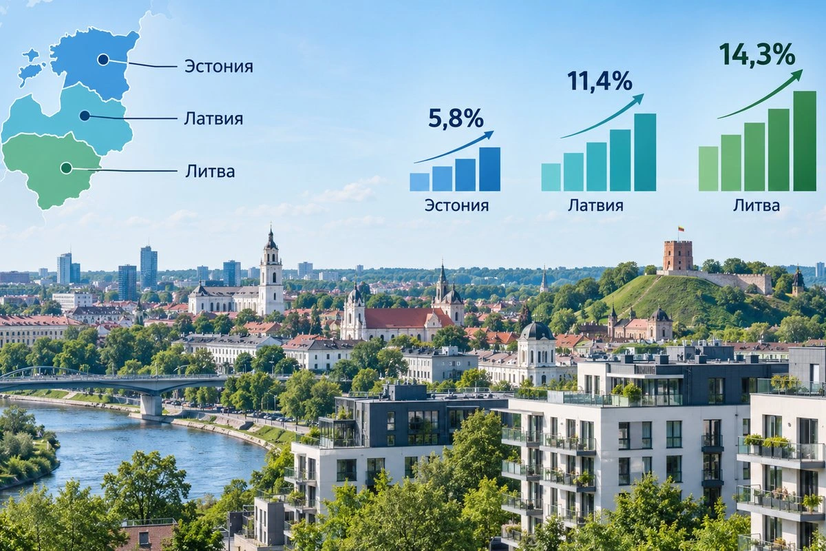 Соседи обгоняют Эстонию: жилье в Литве подорожало за год на 14%